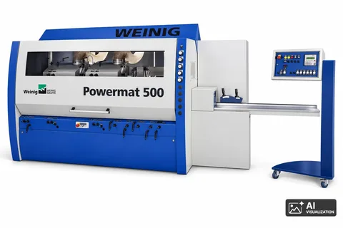 Bauholz Vierseitenhobelmaschine Weinig Typ Powermat 500