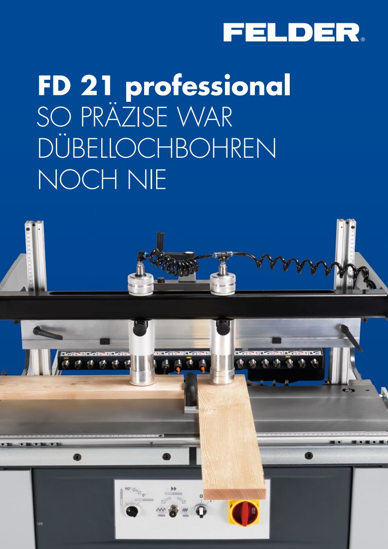 First page of Felder FD 21 professional