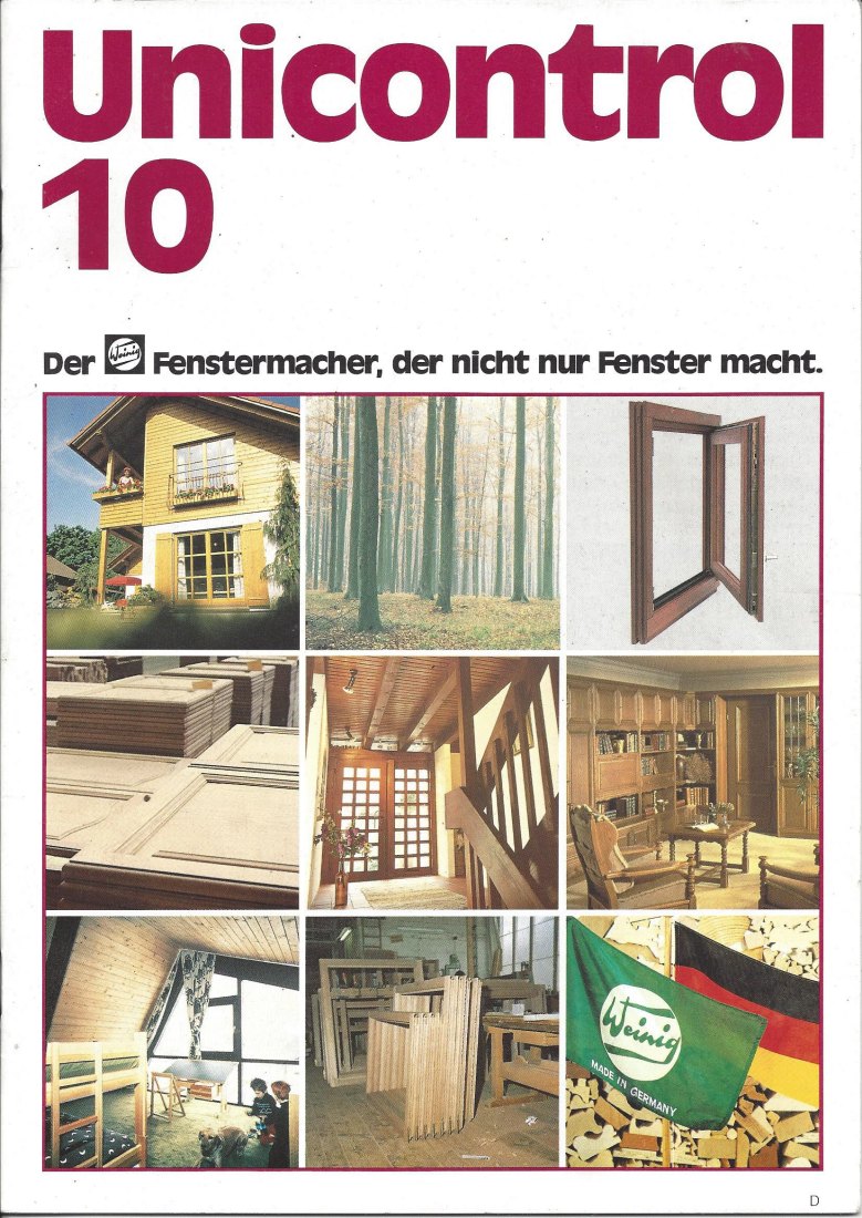Erste Seite von Weinig Unicontrol 10