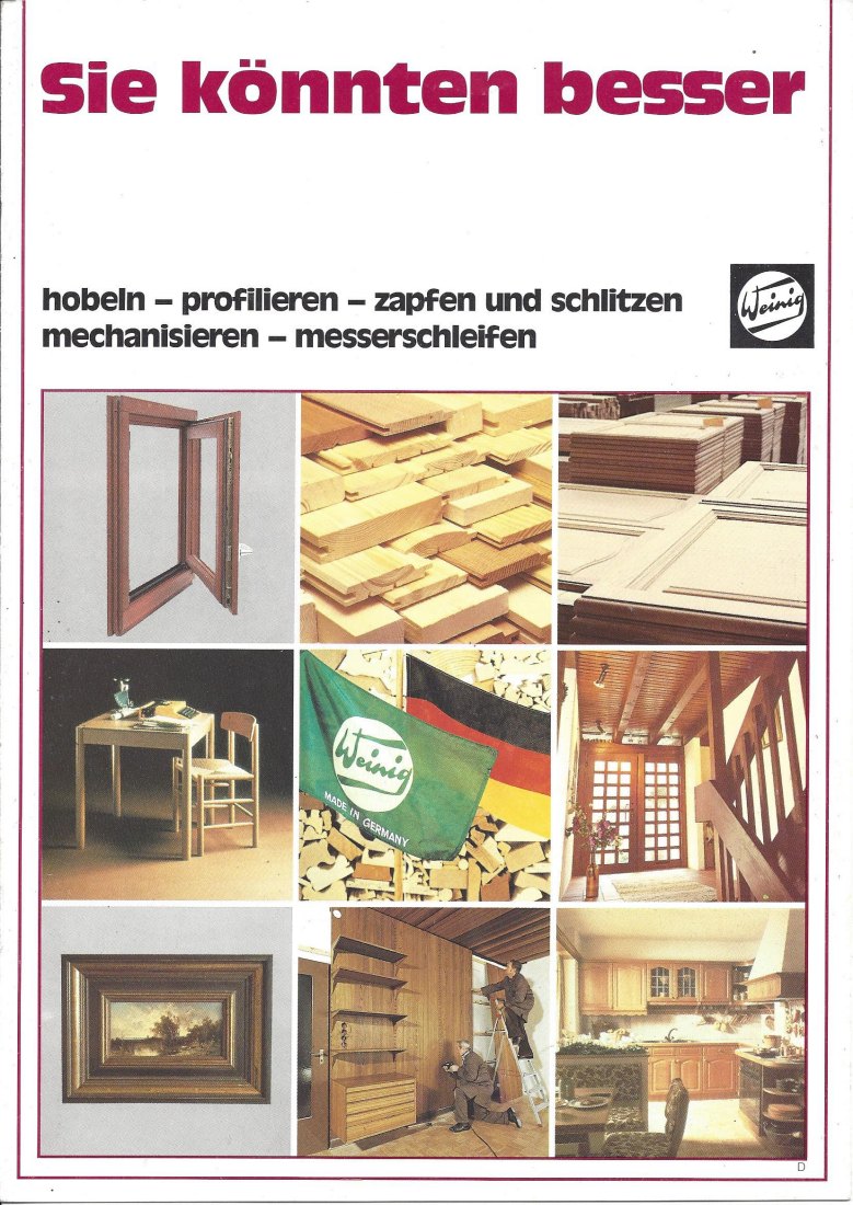 First page of Weinig Rondamat 929