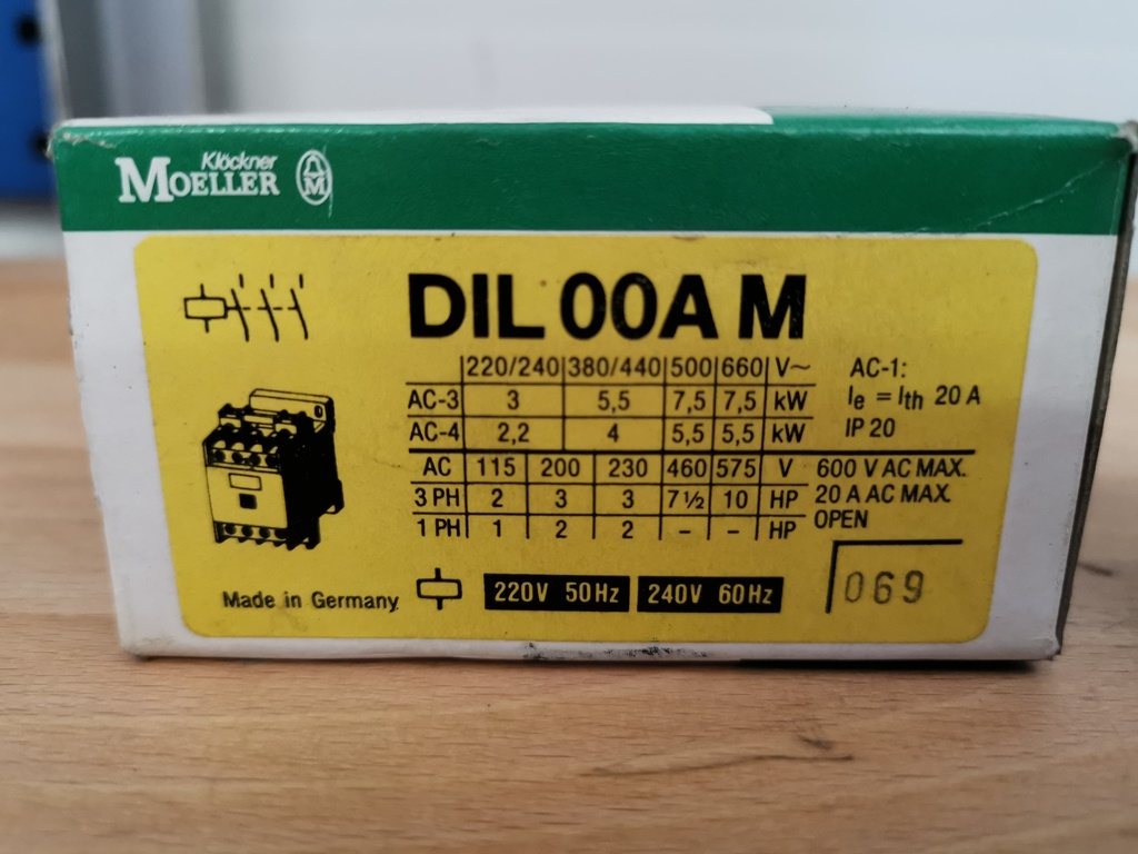 Leistungsschütz Klöckner Moeller DIL00AM