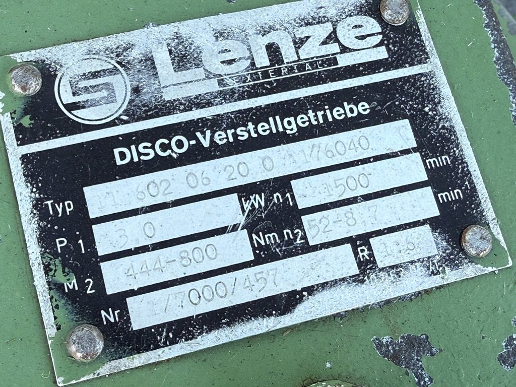 Vorschub Getriebe Lenze