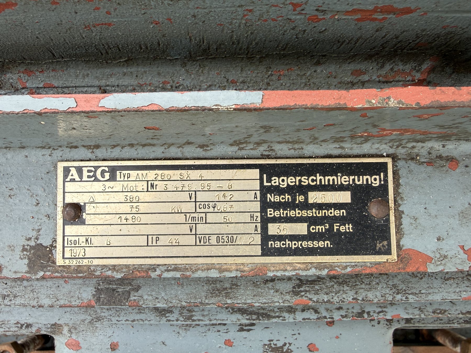 Gattermotor AEG Typ AM 280 SX 4