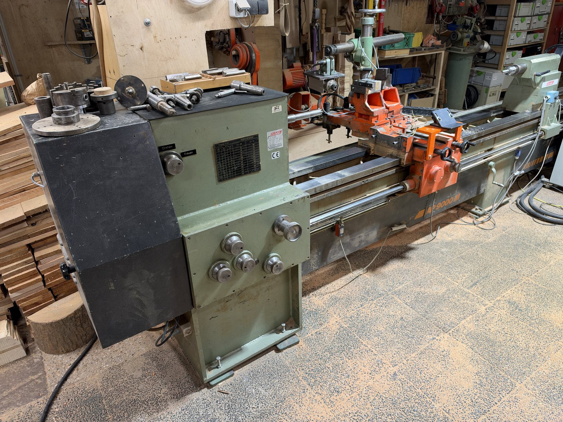 Hydraulischer Holzkopier-Fräs- und Drehautomat Hapfo Typ AP-9000-M