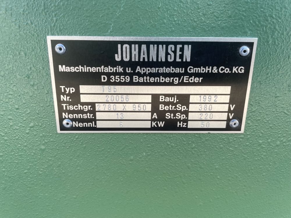 Langbandschleifmaschine JOHANNSEN T95