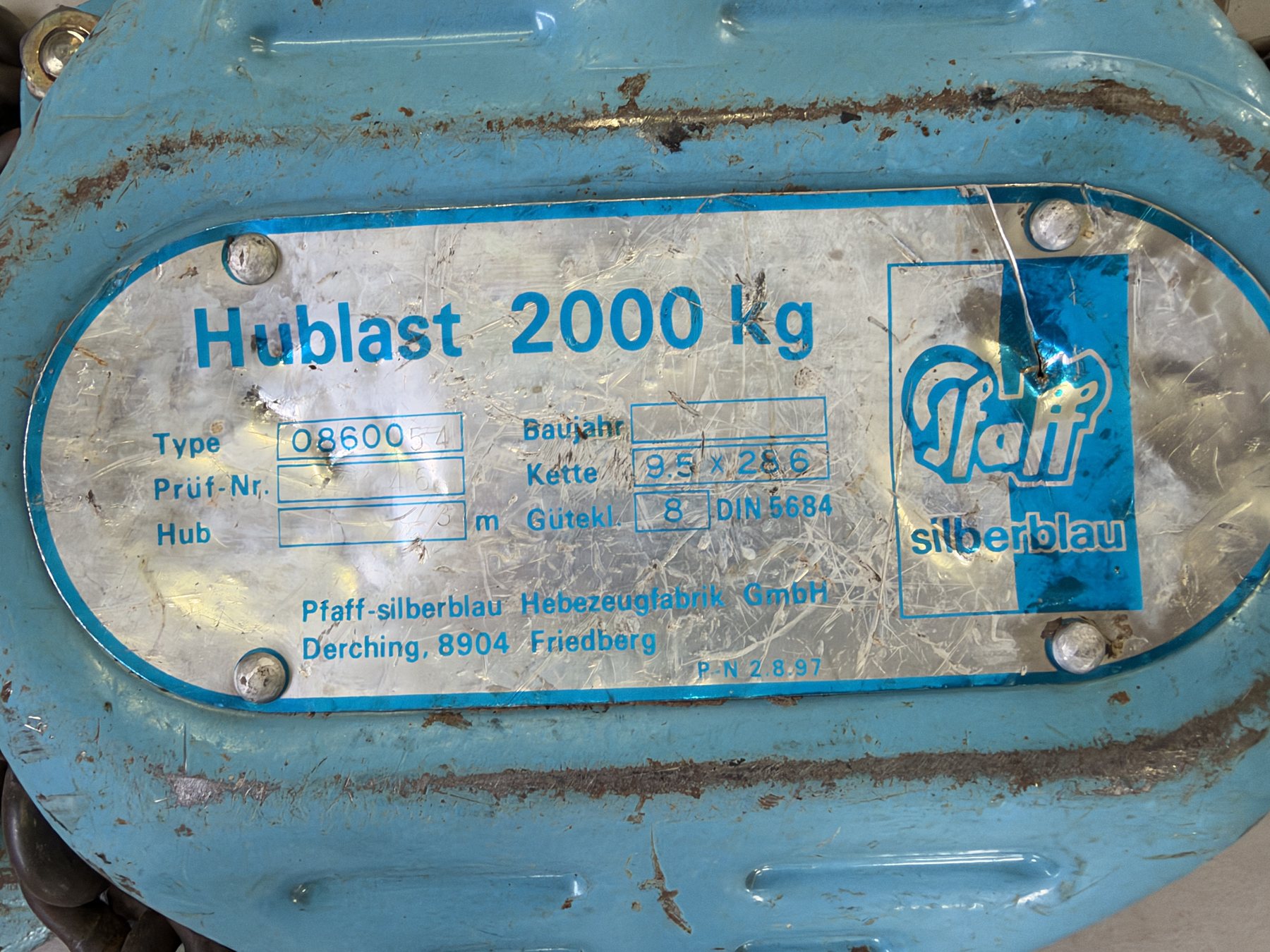 Kettezug Pfaff Typ 08600